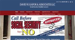 Desktop Screenshot of davidkapor.com